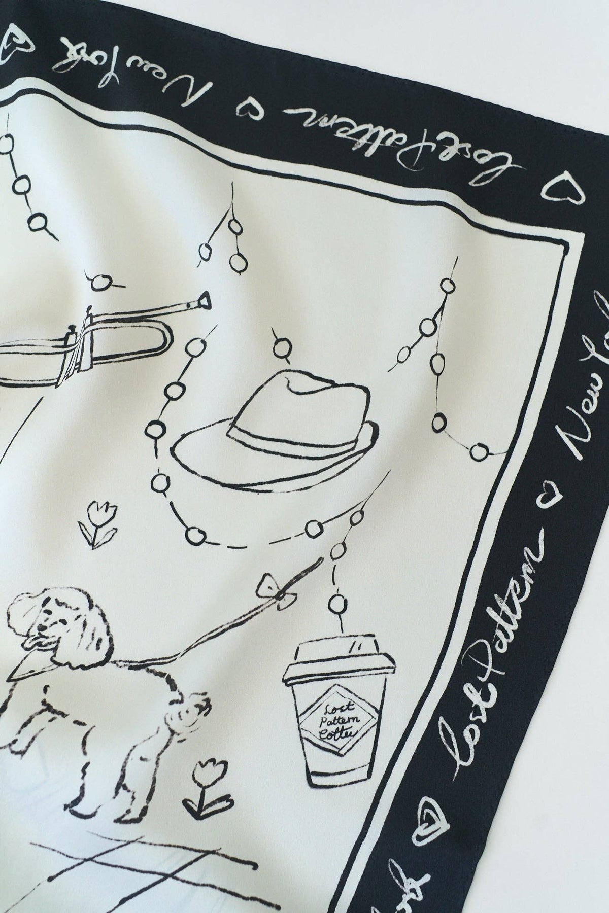 "New York in Sketches" Silk Scarf