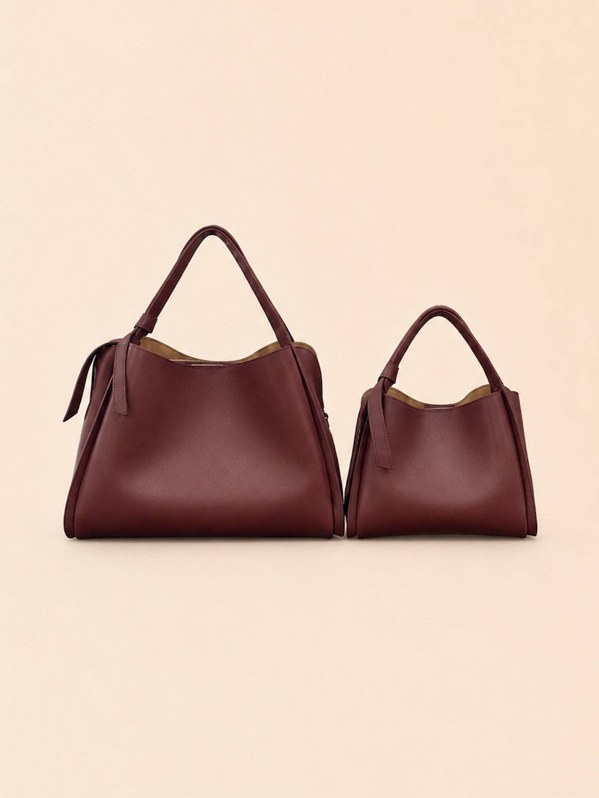 Genuine Italian Leather XL Bordeaux Handbag