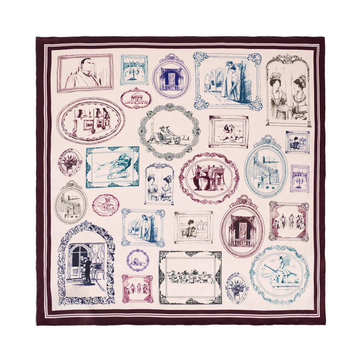 Downton Abbey "The Grand Finale" Silk Scarf