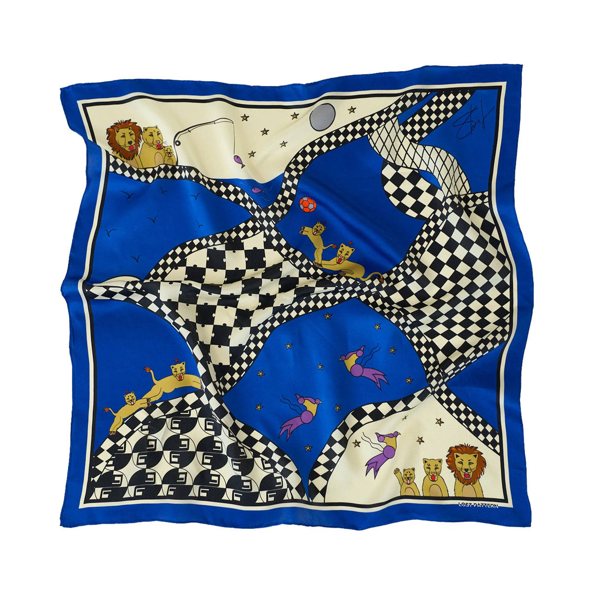 "Journey" Silk Scarf by SHANTALL LACAYO