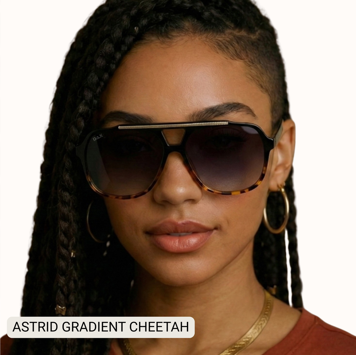 DAX Eyewear - Astrid - Women's Oversized Aviator Sunglasses