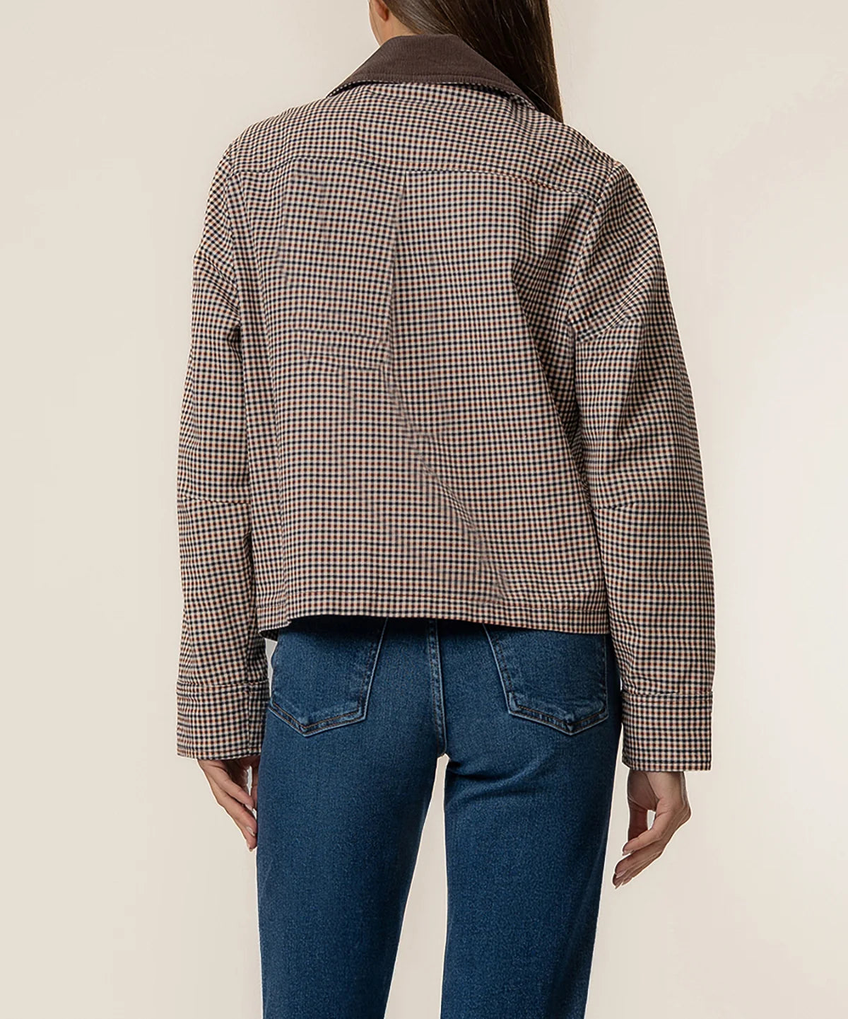 Natalia Twill Plaid Jacket