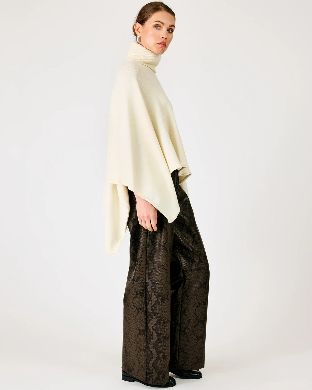 Orly Turtleneck Cape Sweater