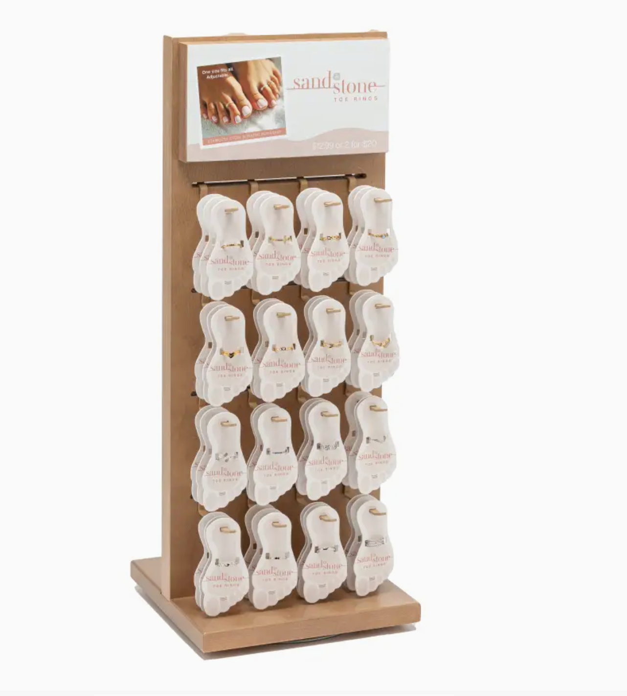 Sand &amp; Stone Toe Rings - Silver and Gold Styles