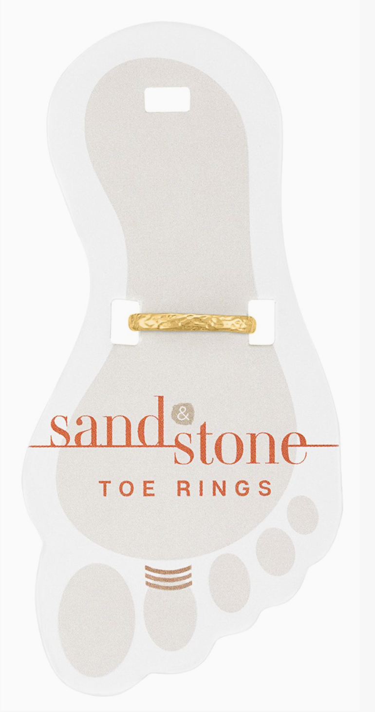 Sand &amp; Stone Toe Rings - Silver and Gold Styles