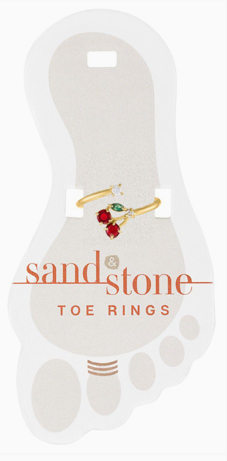 Sand &amp; Stone Toe Rings - Silver and Gold Styles