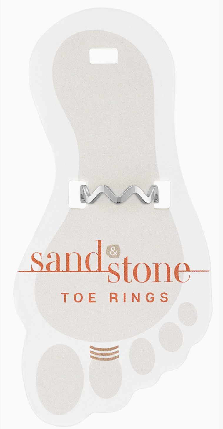 Sand &amp; Stone Toe Rings - Silver and Gold Styles
