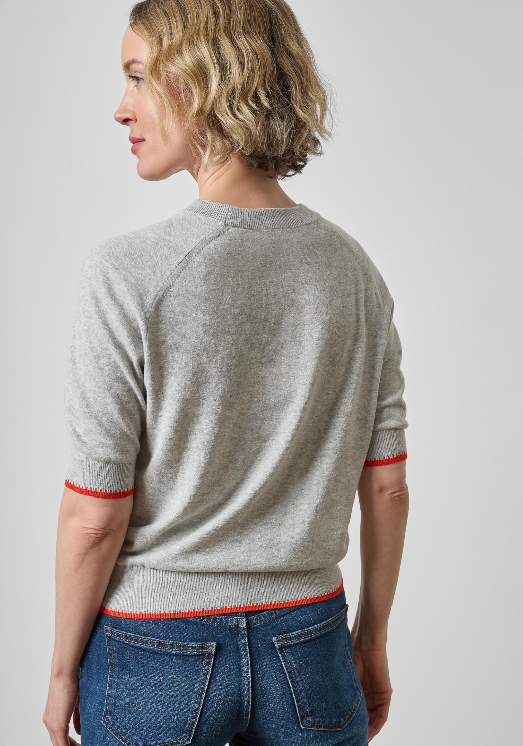 Crewneck Saddle Sleeve Sweater