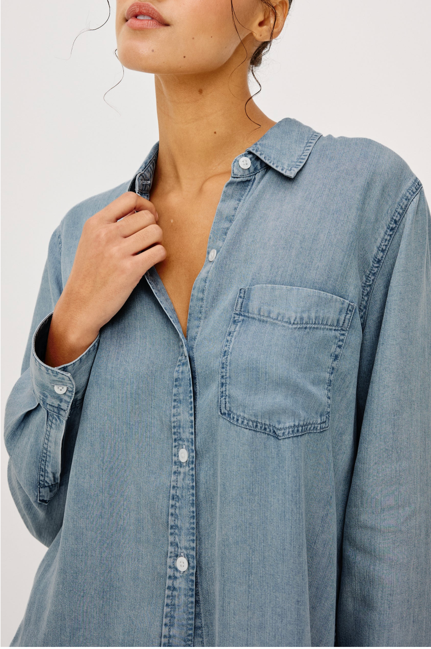 The Ingrid Denim Button Down Shirt from Rails