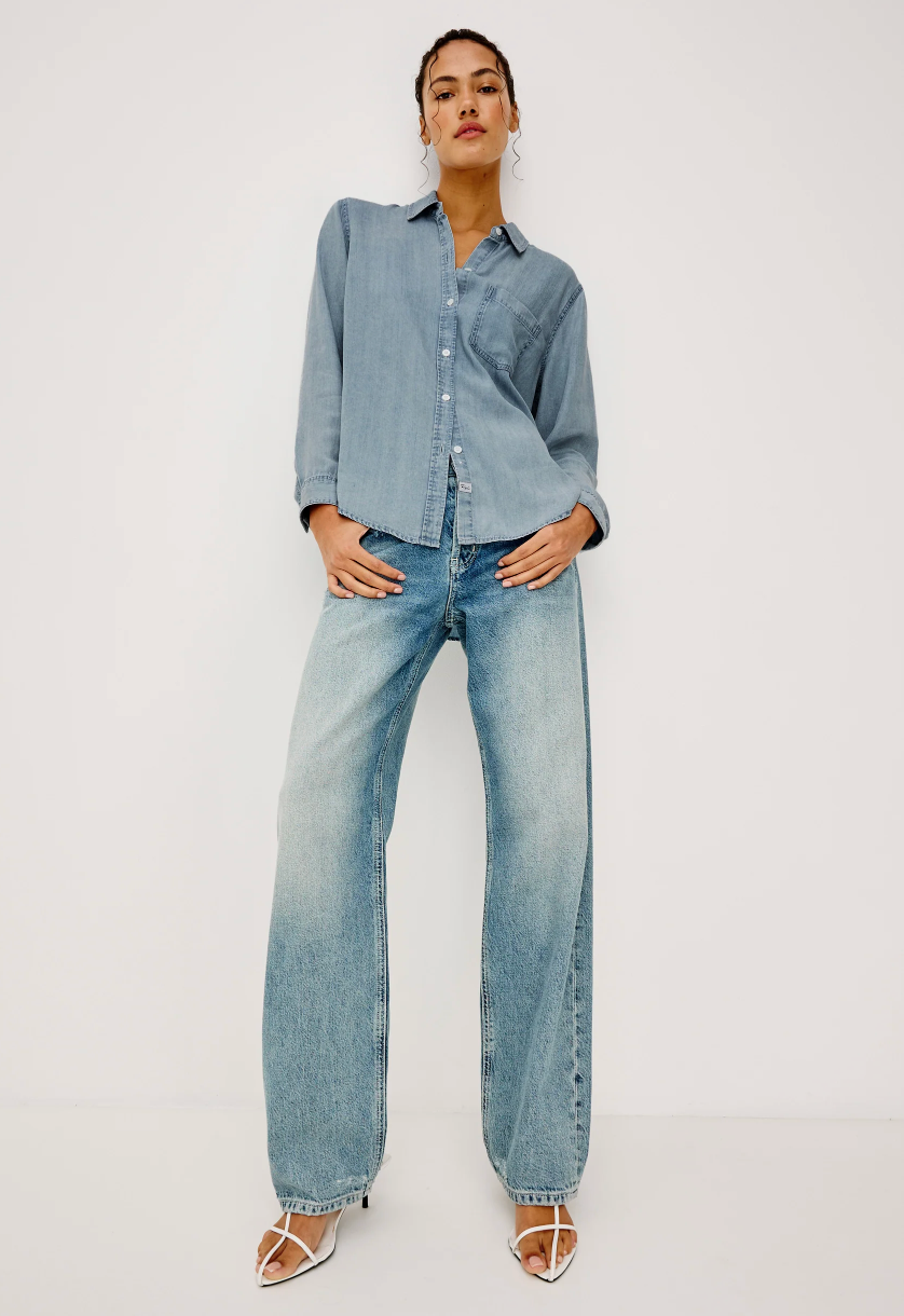 The Ingrid Denim Button Down Shirt from Rails