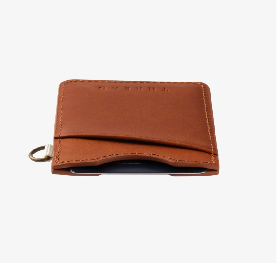 Thread Wallets RFID Secure Leather Vertical Card Wallet