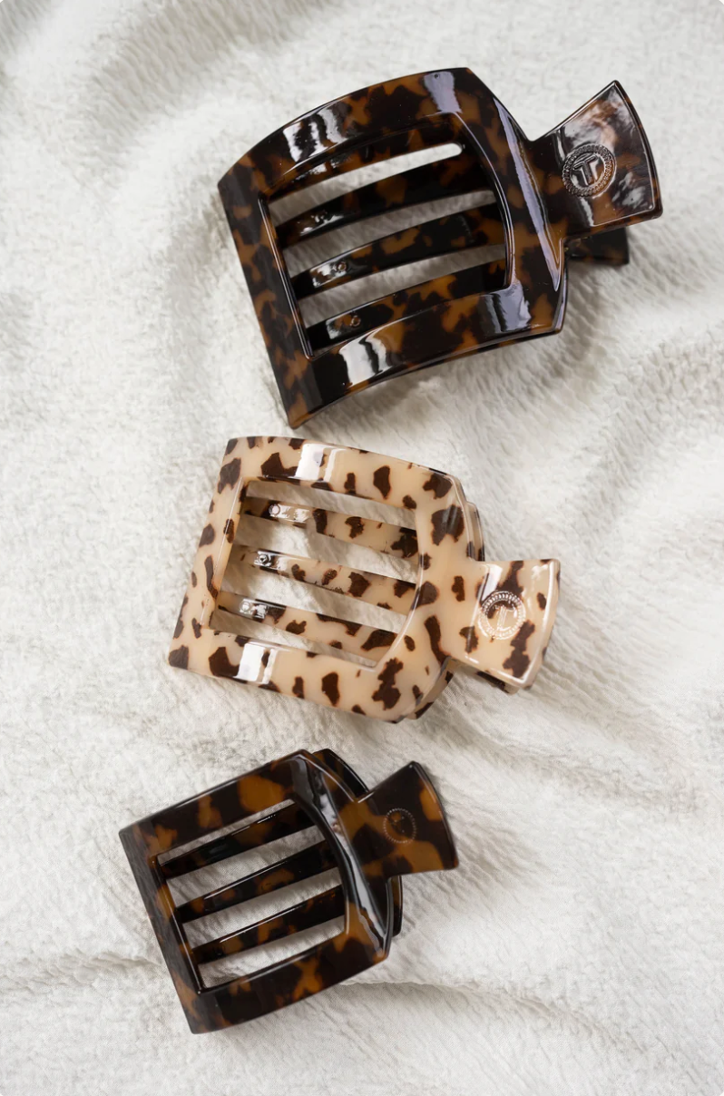 Teleties Flat Square Hair Claw Clips