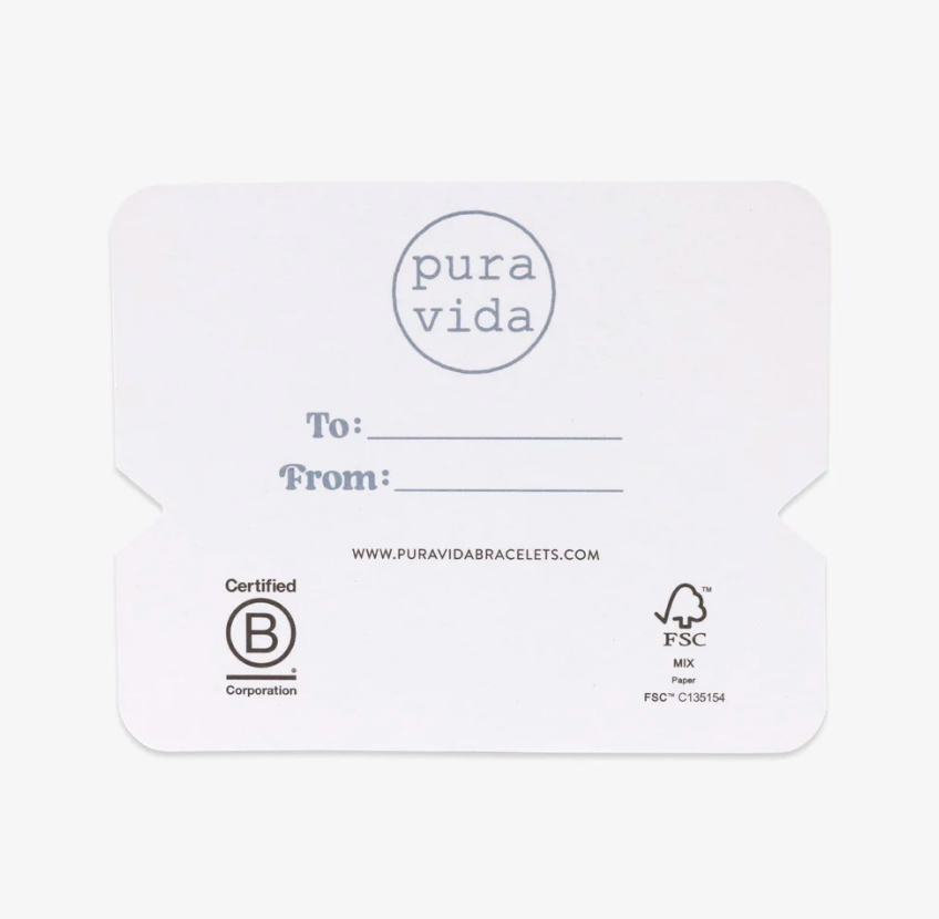 Puravida Gifting Bracelet Card