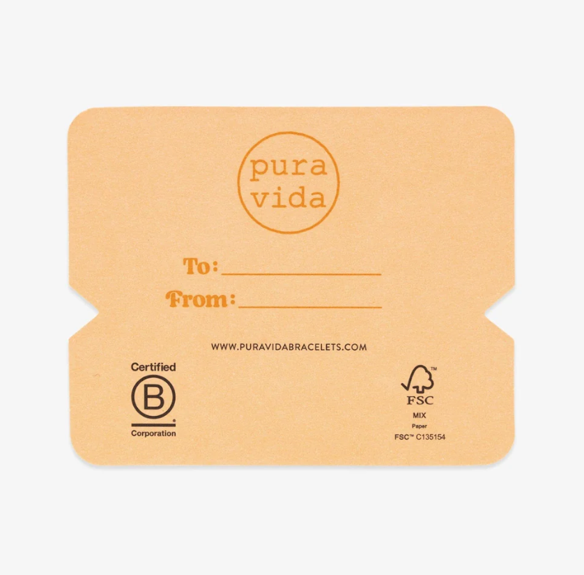 Puravida Gifting Bracelet Card
