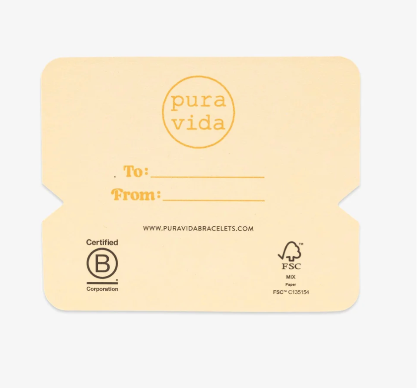 Puravida Gifting Bracelet Card