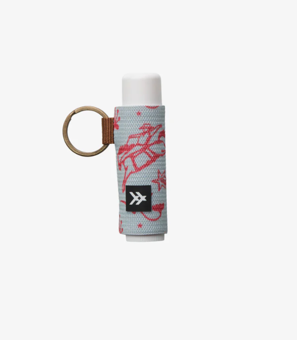 Thread Wallets Elastic Lip Balm holder Keychain