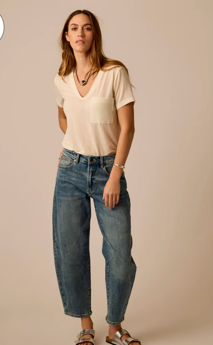 Lea Tissue V-Neck Short Sleeve T-shirt