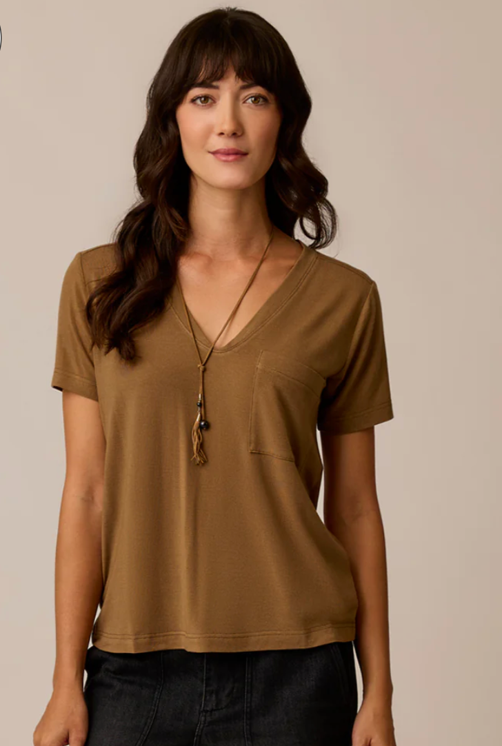 Lea Tissue V-Neck Short Sleeve T-shirt