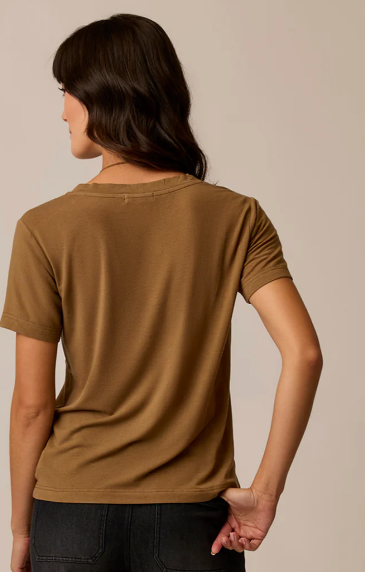 Lea Tissue V-Neck Short Sleeve T-shirt