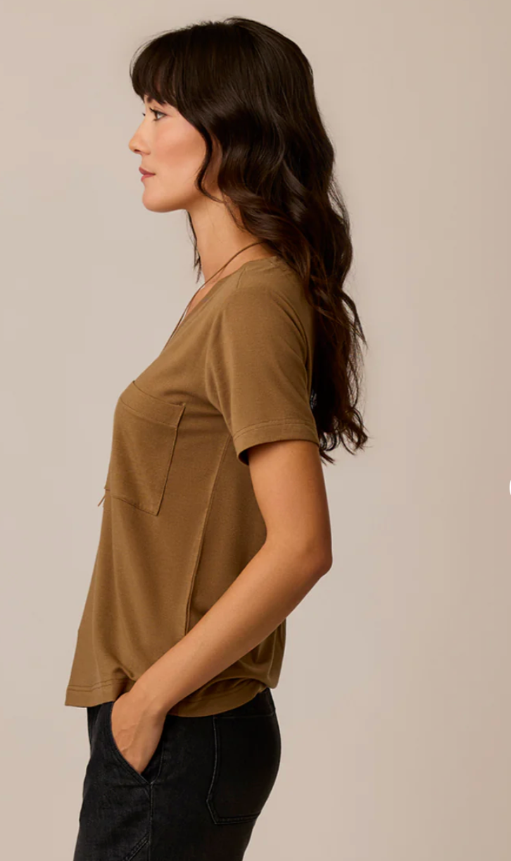 Lea Tissue V-Neck Short Sleeve T-shirt