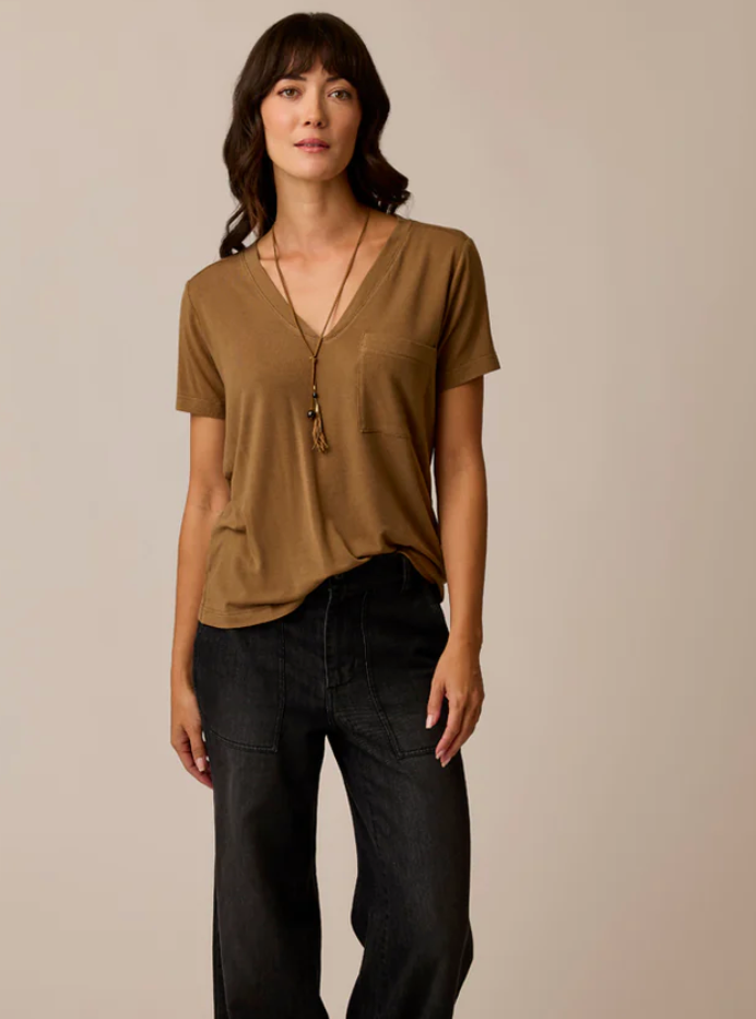 Lea Tissue V-Neck Short Sleeve T-shirt