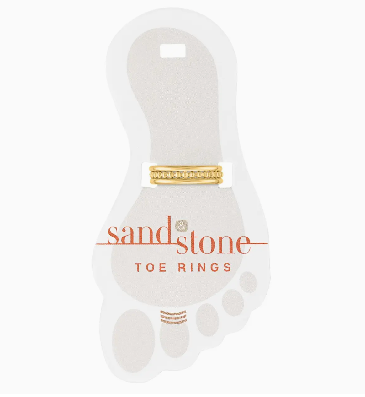 Sand &amp; Stone Toe Rings - Silver and Gold Styles