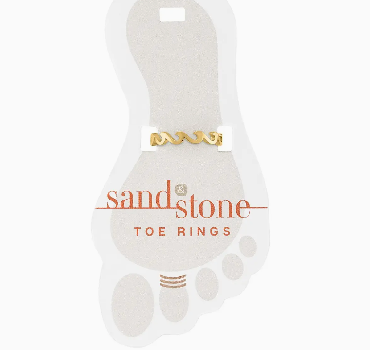 Sand &amp; Stone Toe Rings - Silver and Gold Styles