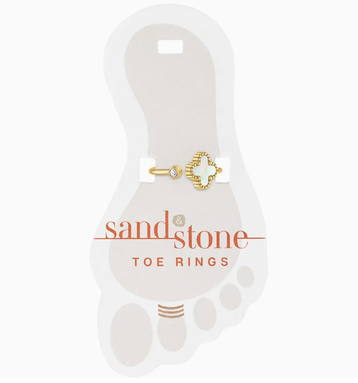 Sand &amp; Stone Toe Rings - Silver and Gold Styles