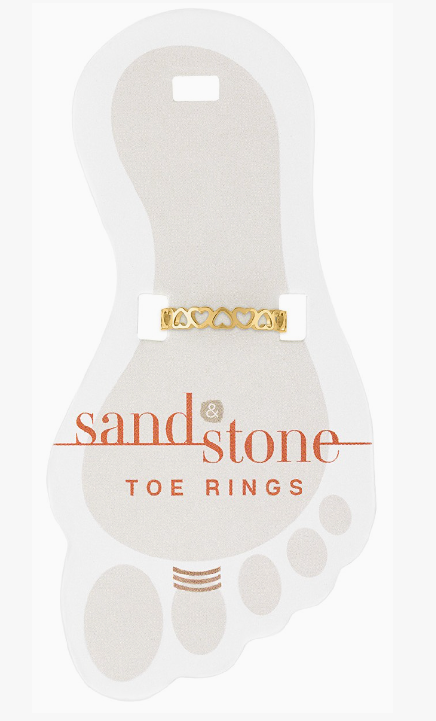 Sand &amp; Stone Toe Rings - Silver and Gold Styles