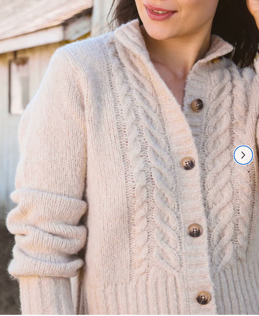 Poppy Cropped Cardigan Sweater in Linen