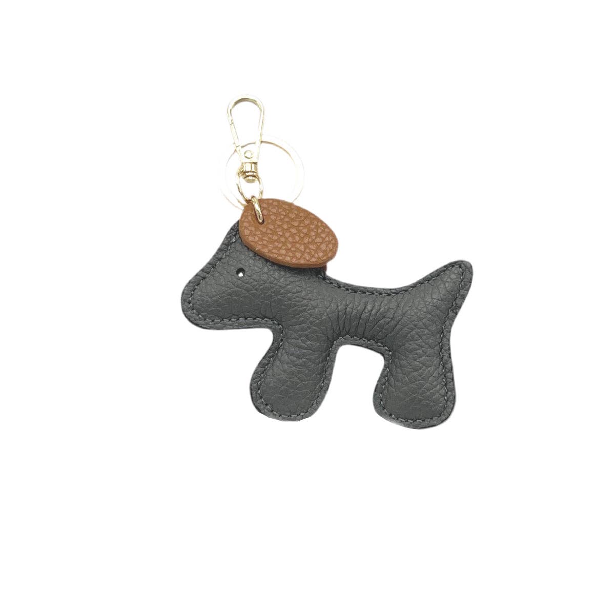 Cute Puppy Design leather key chain