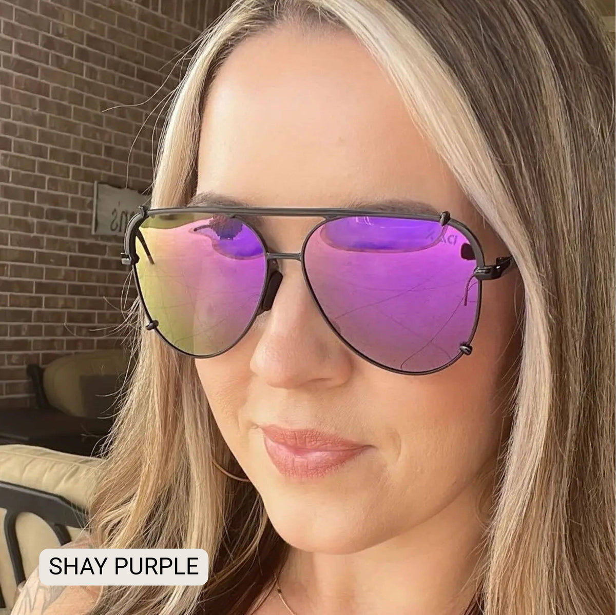 DAX Eyewear - SHAY - Women's Polarized Large Hair Friendly Aviator