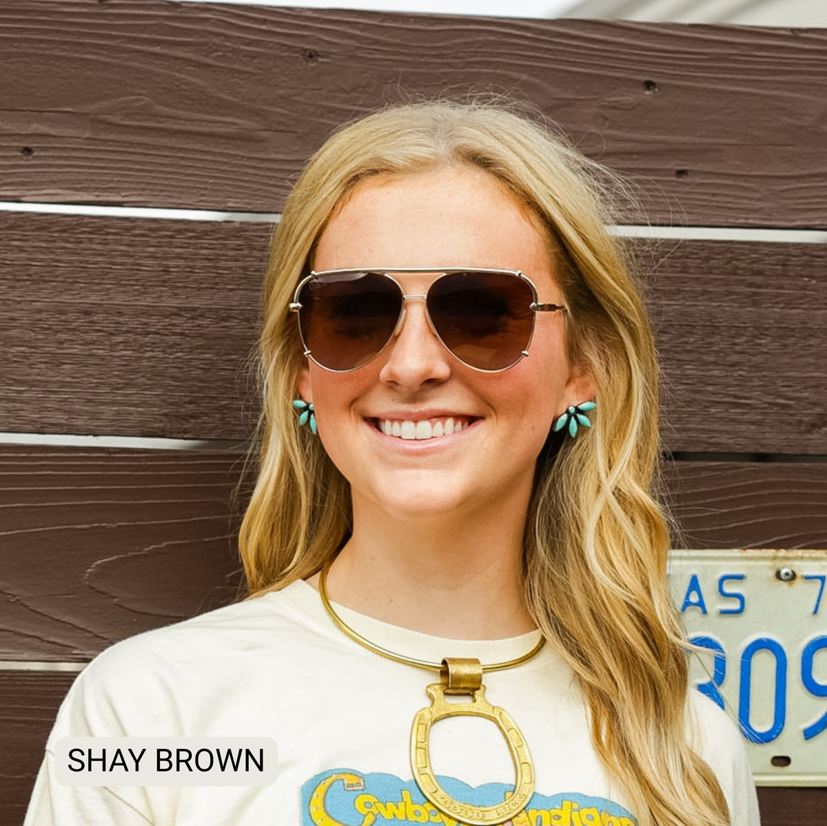 DAX Eyewear - SHAY - Women's Polarized Large Hair Friendly Aviator