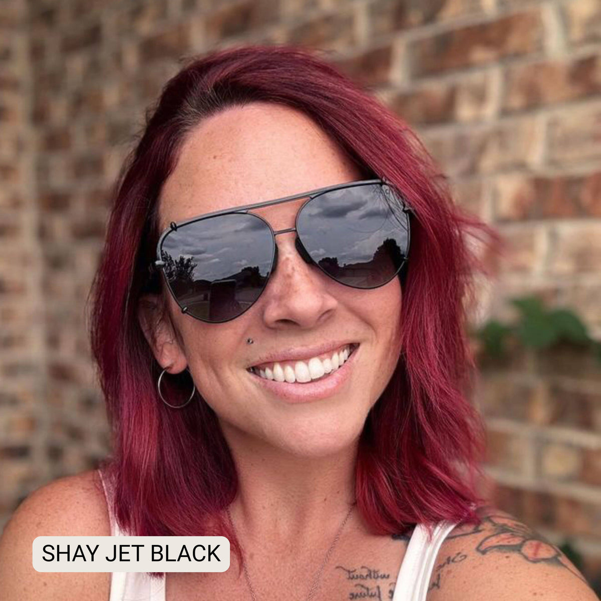 DAX Eyewear - SHAY - Women's Polarized Large Hair Friendly Aviator