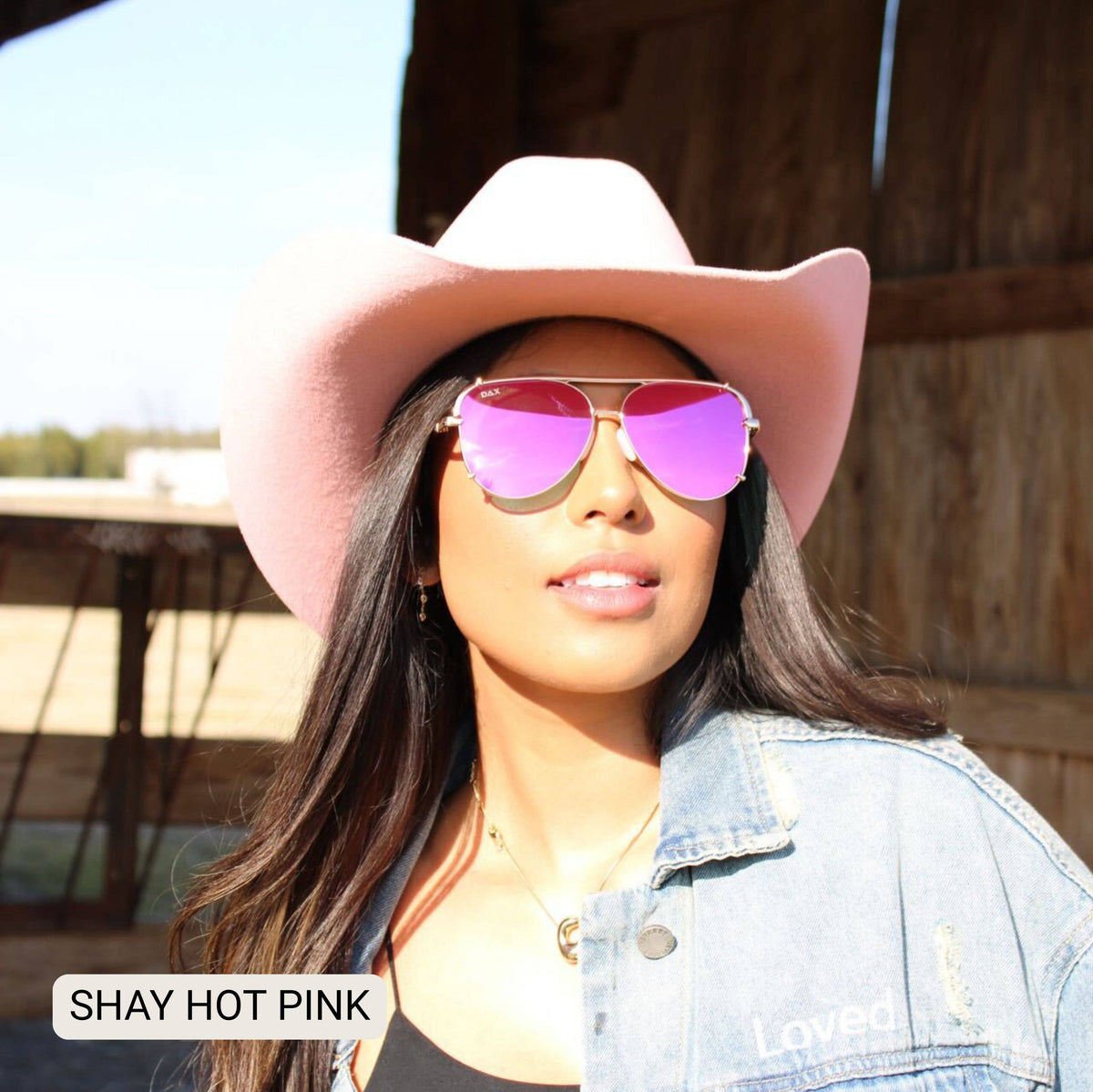 DAX Eyewear - SHAY - Women's Polarized Large Hair Friendly Aviator