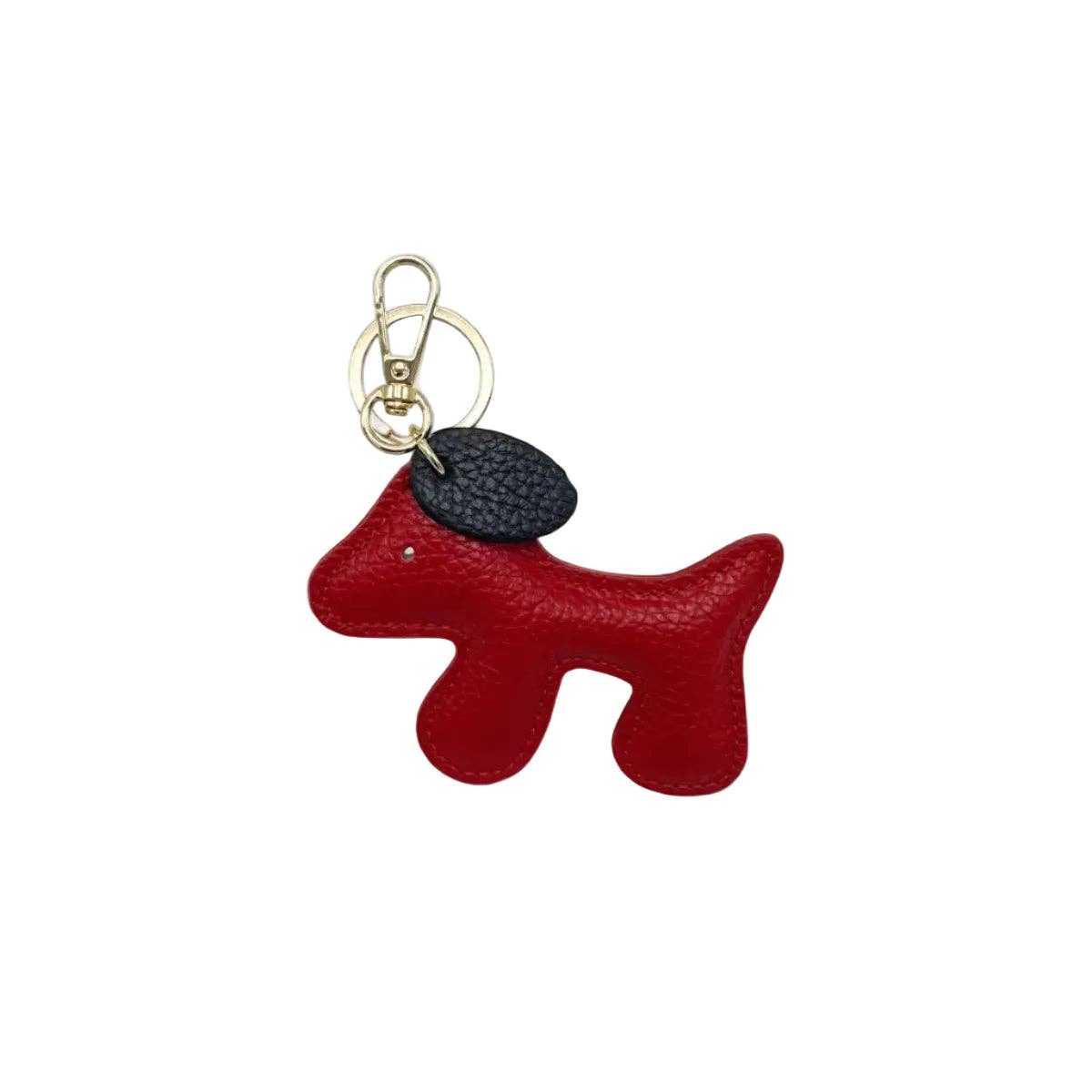 Cute Puppy Design leather key chain