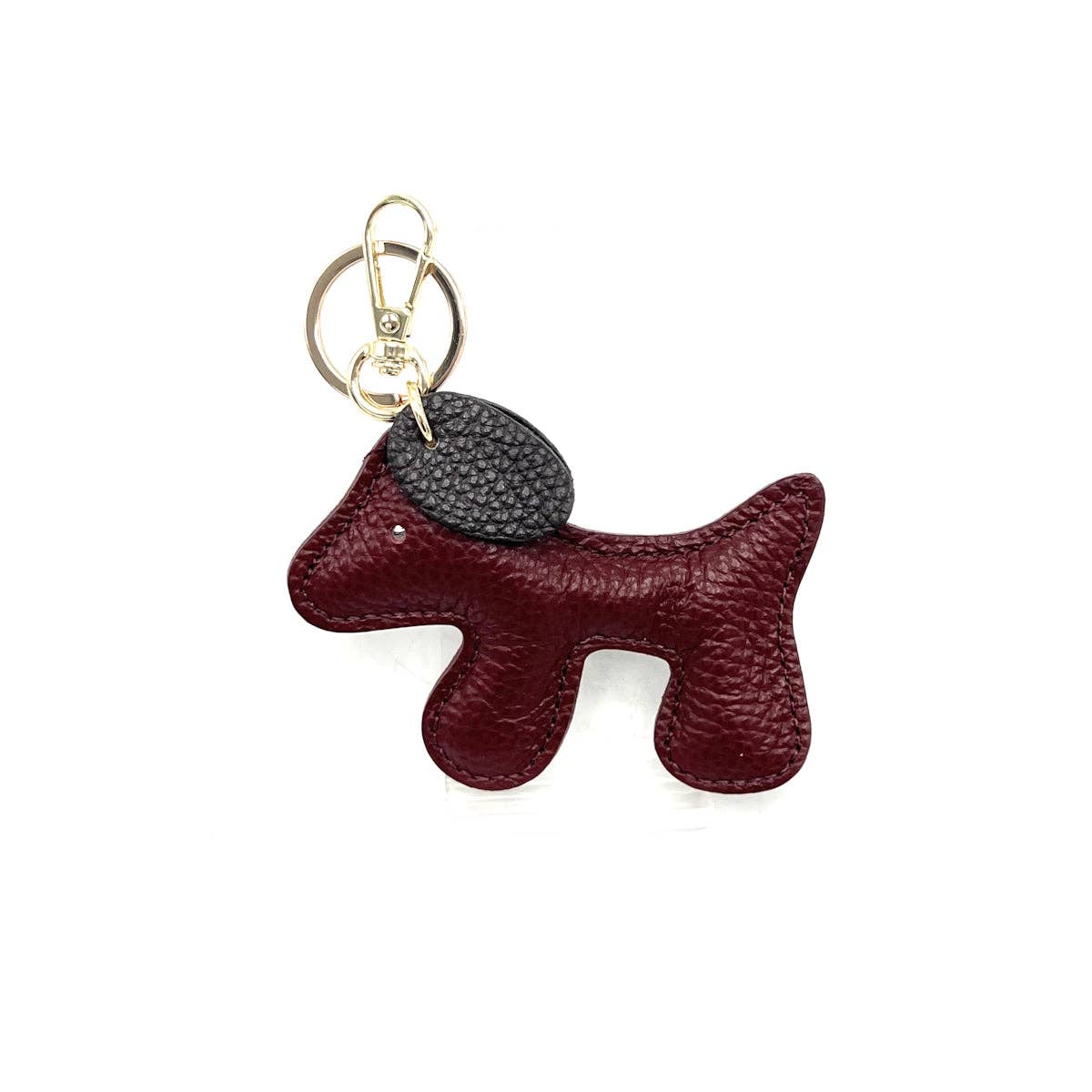 Cute Puppy Design leather key chain