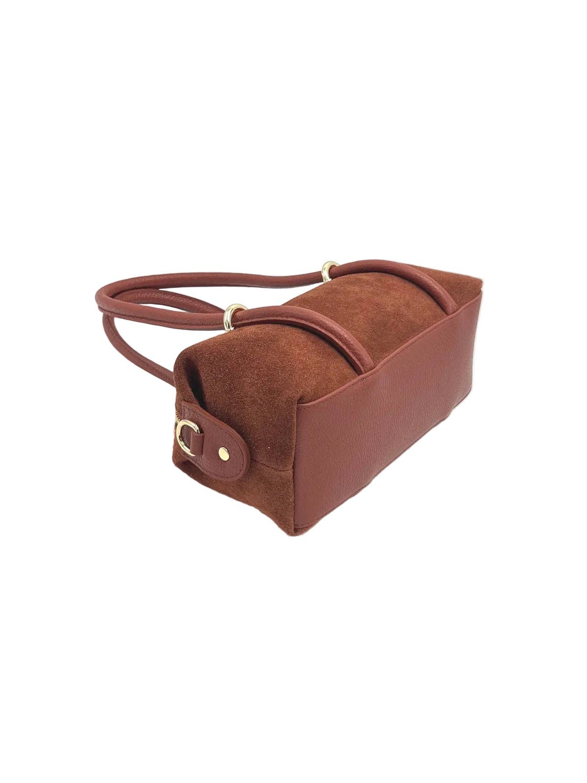Suede Small Barrel Bag Crossbody Bag
