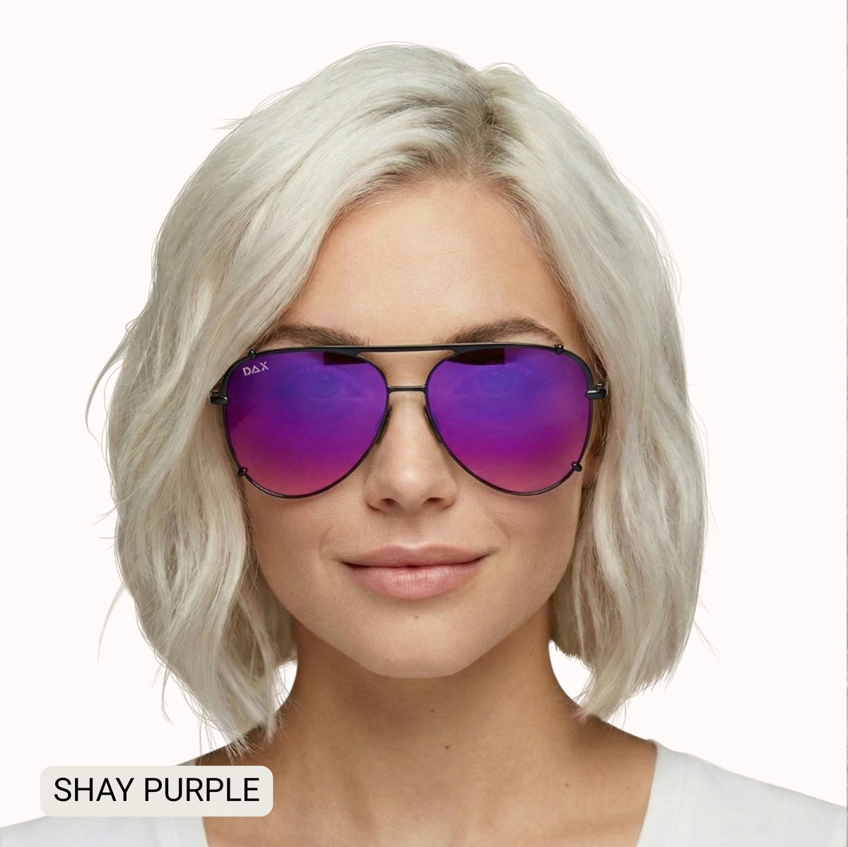 DAX Eyewear - SHAY - Women's Polarized Large Hair Friendly Aviator
