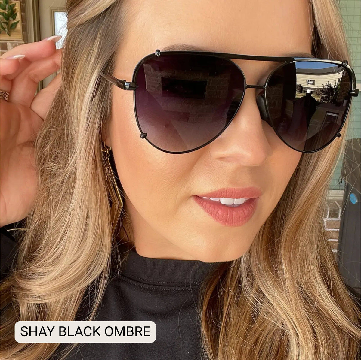 DAX Eyewear - SHAY - Women's Polarized Large Hair Friendly Aviator