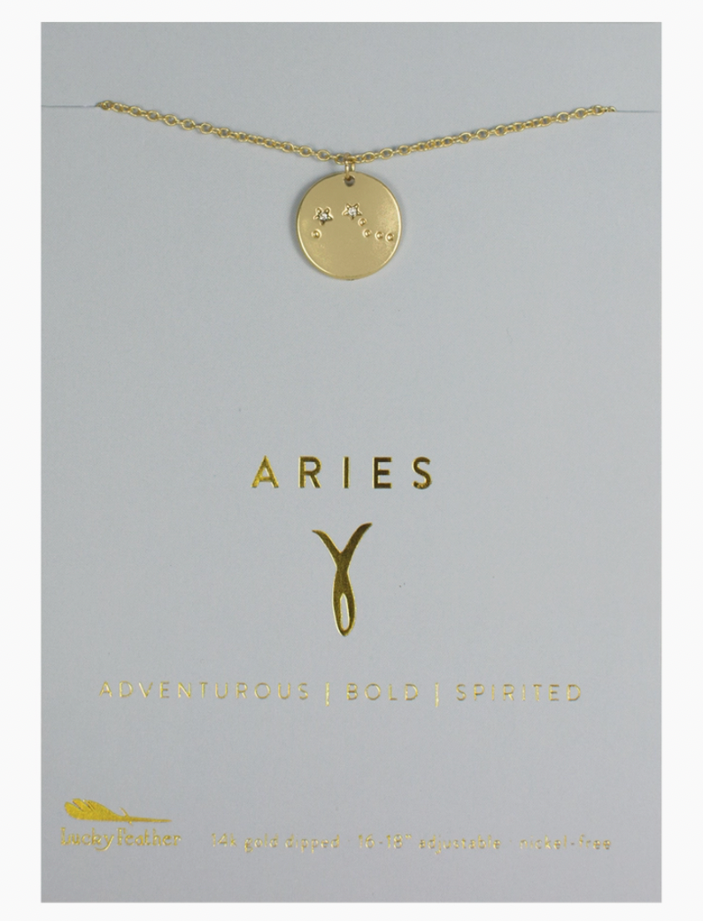 Gold ZODIAC Medallion Necklaces