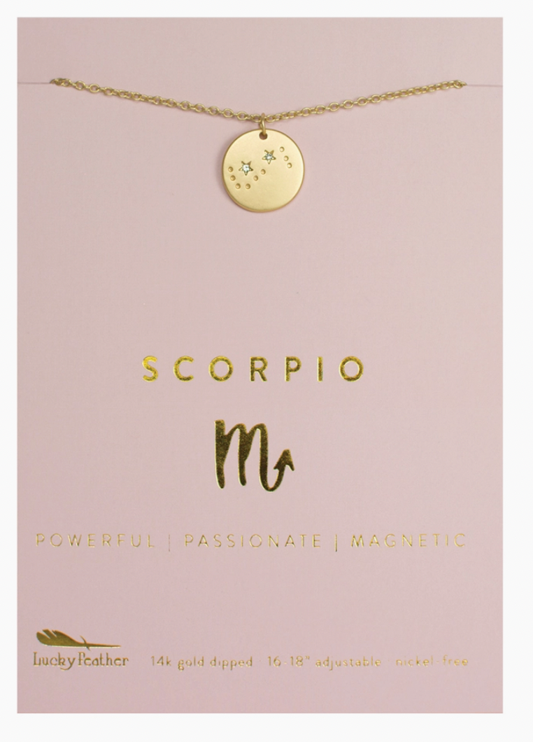 Gold ZODIAC Medallion Necklaces